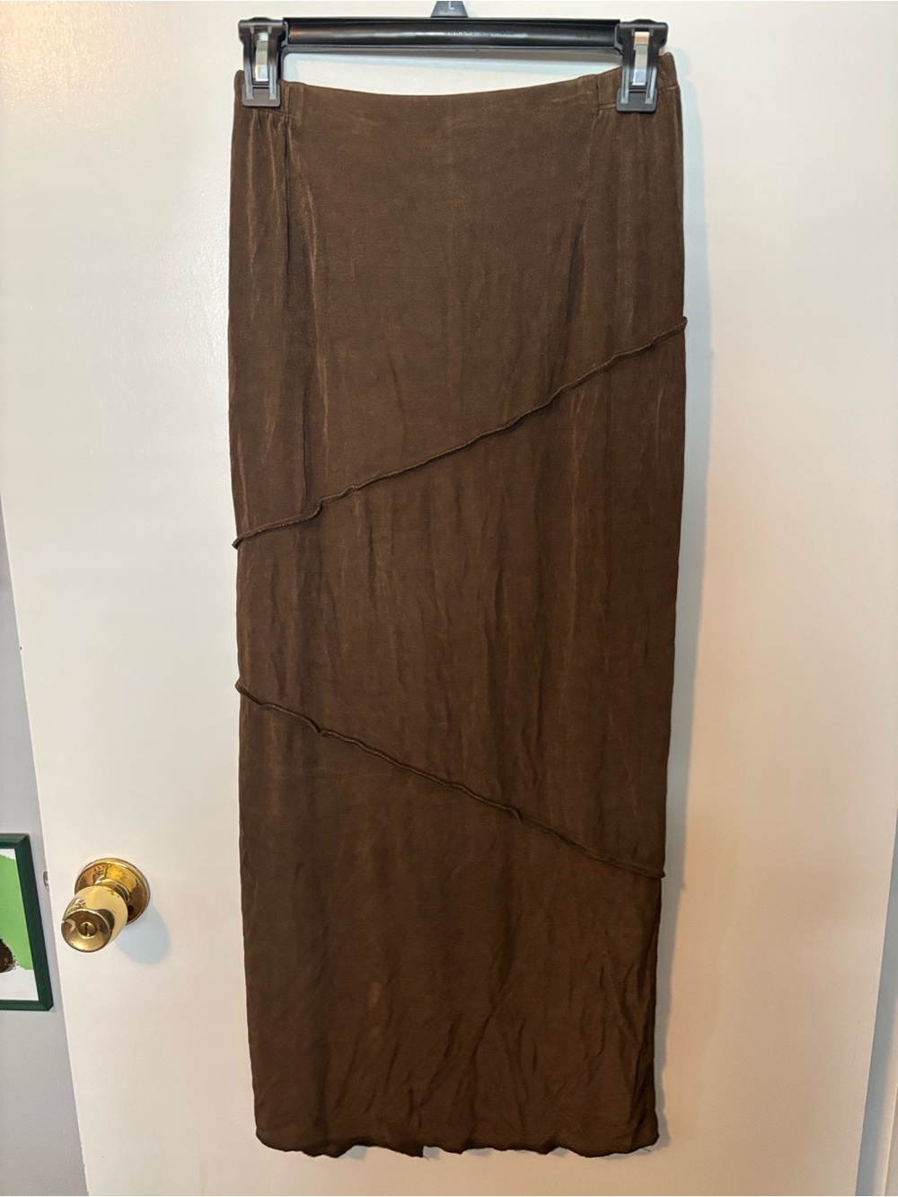 Feminine Granola Girl Casual Style Textured Maxi Skirt Women’s Size 0